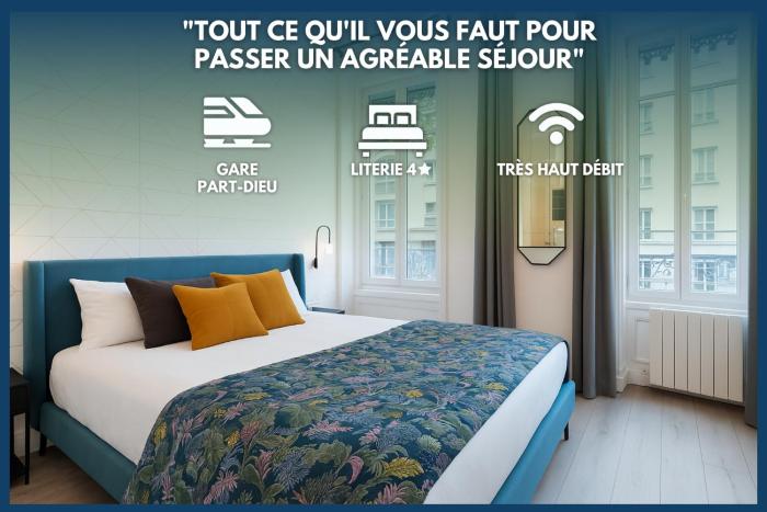 CHALEUREUX - Part-Dieu l Confort l Déco Luxe by Dreamy Flat Lyon