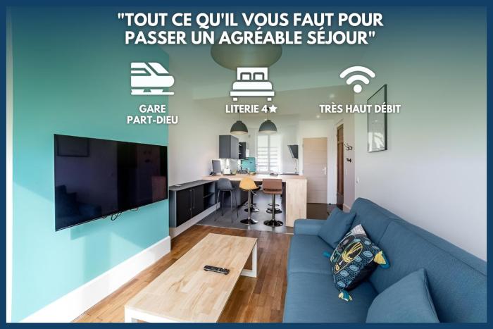 Appart Moderne à Part Dieu - Dreamy Flat Lyon
