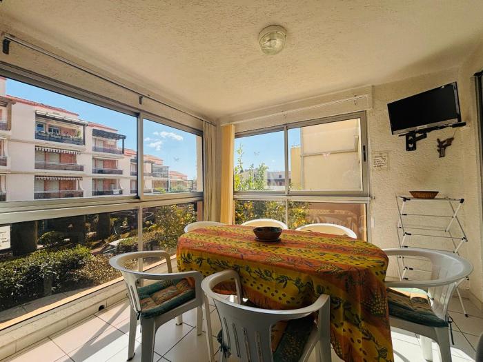 Argelès : Appartement T2 avec loggia, piscine et parking privé - FR-1-309-499
