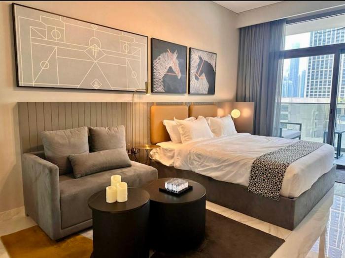 Mag 318 - 3 min walk to Dubai Mall - Luxury Studio - Pool & SLS View