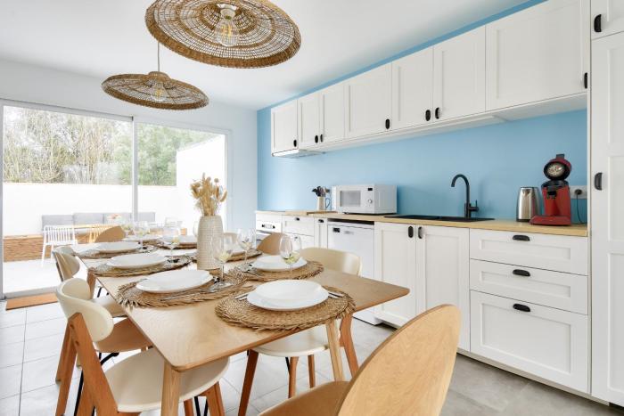 Jolie maison pour 8 - 400m de la plage - terrasse
