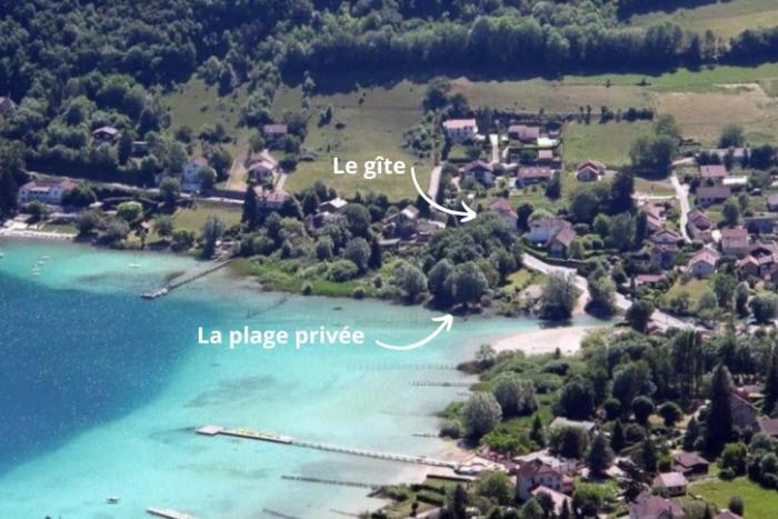 LESCAPADE DU LAC private beach lac de Paladru