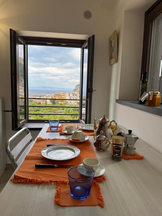 Sea View Loft Meta Sorrento Coast Free Parking