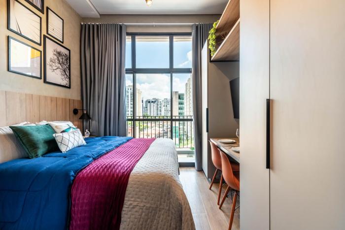 Studio Brooklin Novíssimo, Premium, Varanda Wi-Fi 1GB Academia