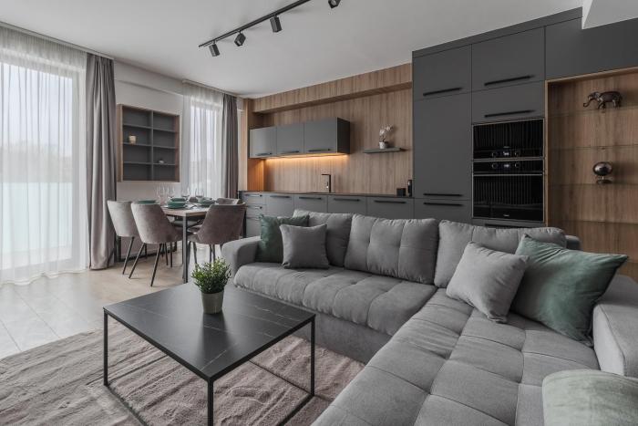 Luxury Grey Residence - Central, Free Parking, Self Check-In