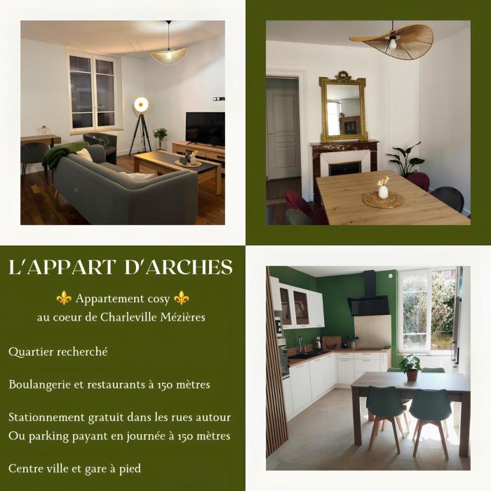 Lappart dArches - 85m2 2 chambres centre ville