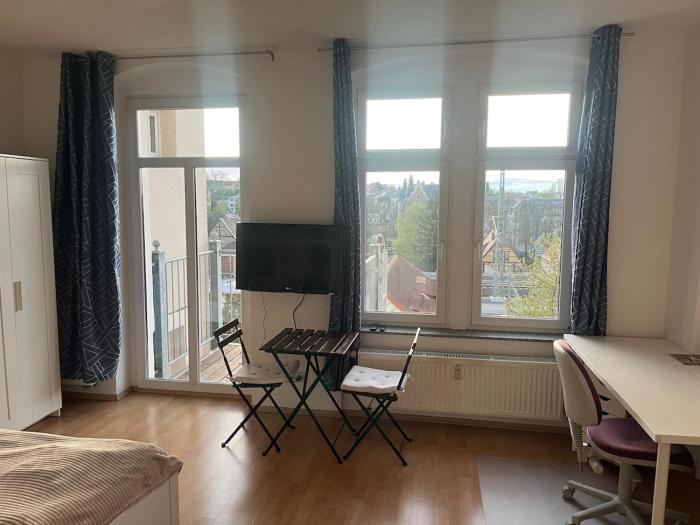 helle 1Raum Wohnung Apartment mit Balkon und Küche