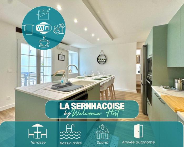 La sernhacoise, Maison familiale rénovée, sauna