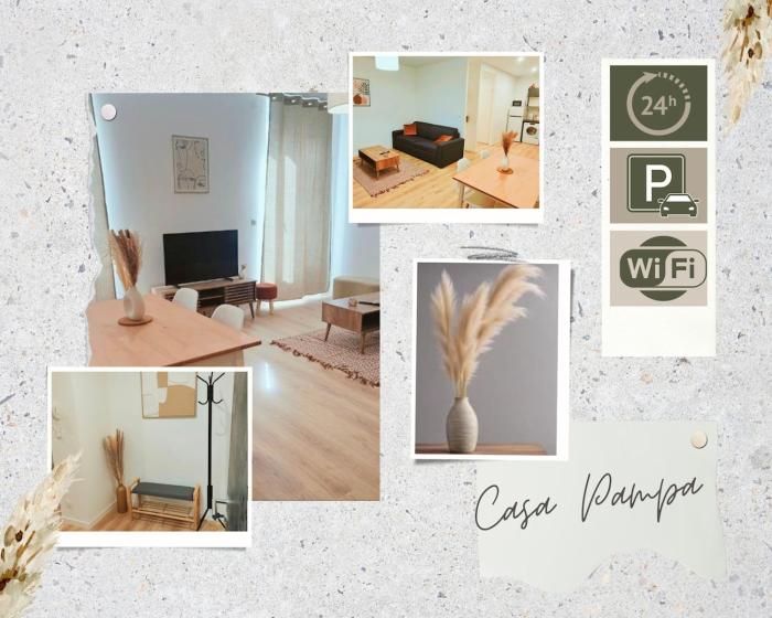 Casa Pampa 4 pers Parking check-in 24sur24 wifi