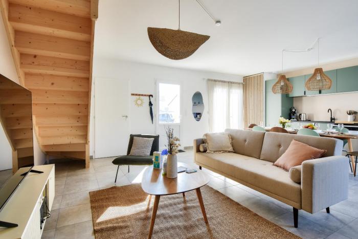 Belle maison pour 8 - 300m de la plage - Terrasse