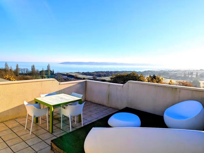 Le 4 saisons - Terrasse avec vue mer panoramique