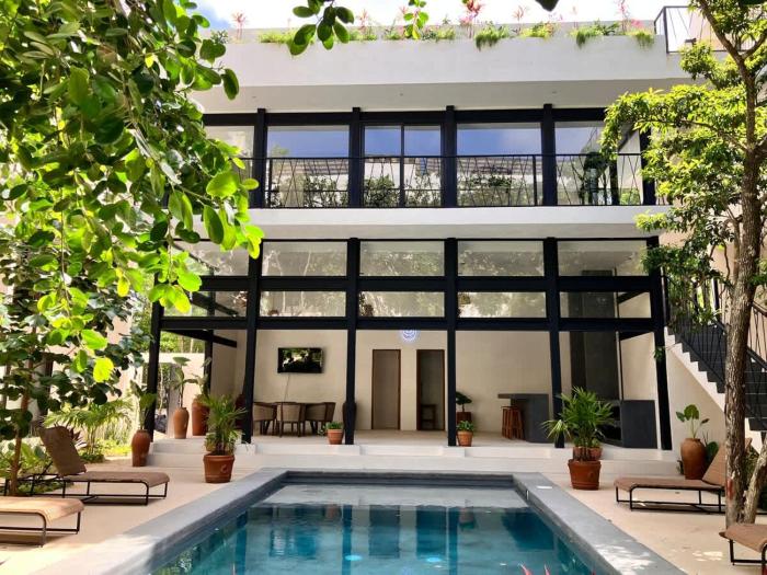 Near beach Ximbal Tulum 6 guest Pool Gym Wi-Fi