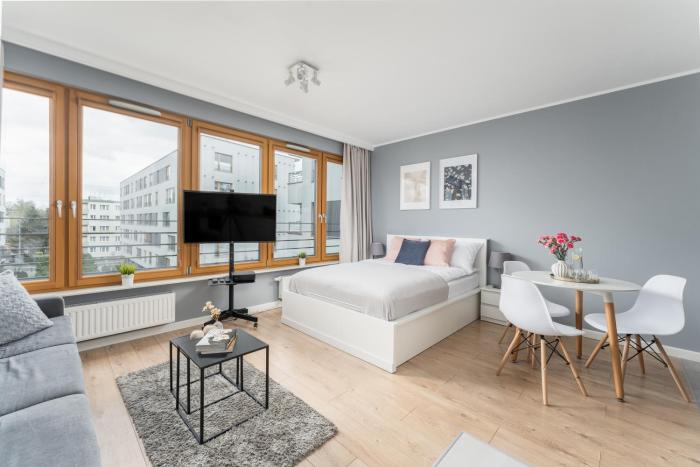 Vistula Boulevard Apartment with free parking spot