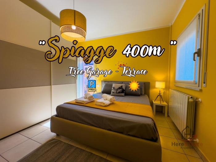 Beaches 400m - Free Garage - Terrace - Smart TV