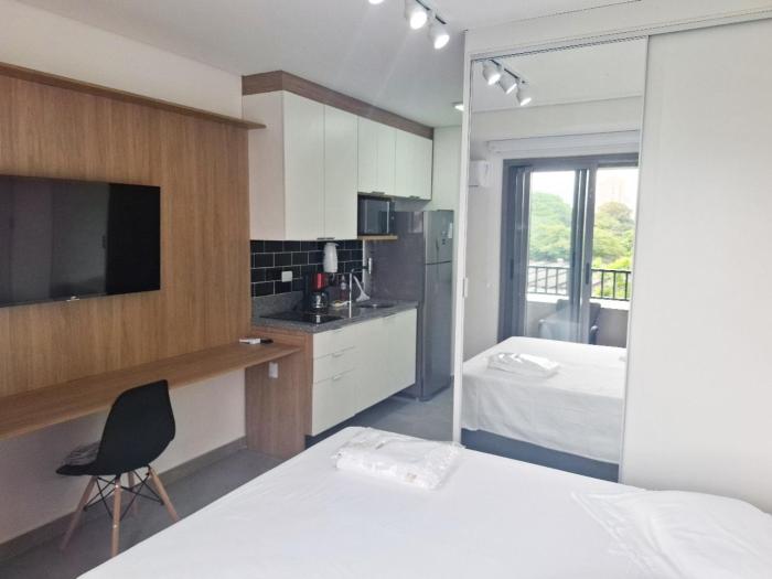 Studio Completo na Chácara Santo Antônio Conforto & Ótima Localização