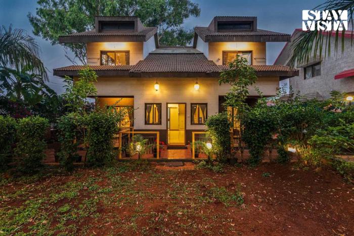 StayVista at Solea with BBQ, Bonfire, AC