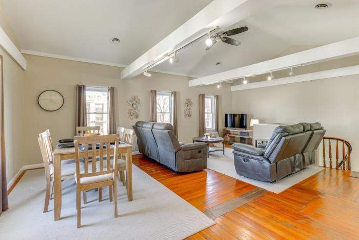 Walk to Dtwn Seneca Falls Apt with Fire Pit!