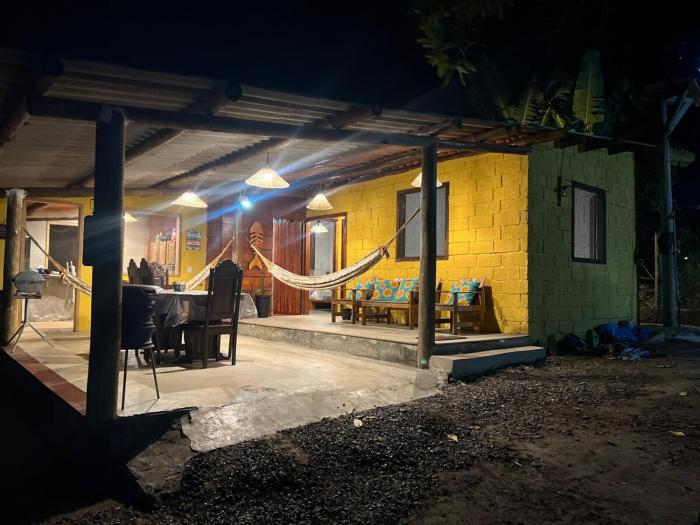 Chalé Paraíso Corumbau-Ba com Wi-Fi a poucos passos do mar, com Ar Condicionado