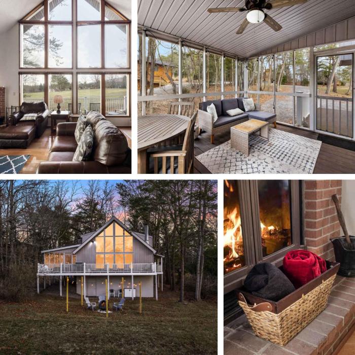 Golf Views Fireplace 2 Fire Pits Grill & Deck