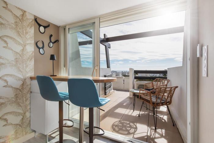 La Boho Plage Port Nature Apartment with sea-view terrace