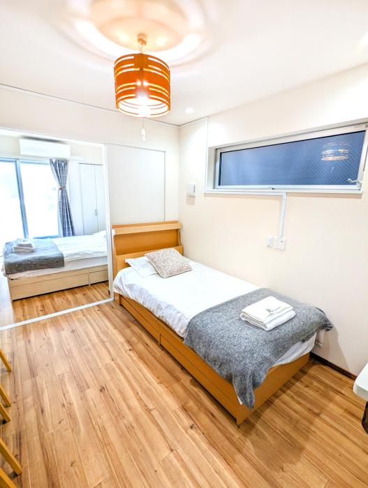 sun生A号棟101室 直达关西机场 电梯公寓 采光良好 仅2站到难波 直达梅田心斋桥天王寺 附带私人厨房