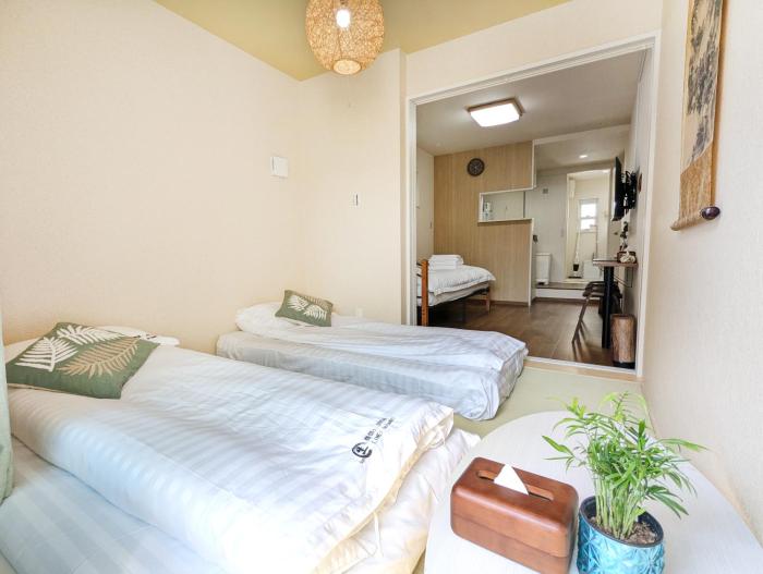 Sun生A号棟201室直达关西机场 电梯公寓 采光良好 仅2站到难波 直达梅田心斋桥天王寺 附带私人厨房