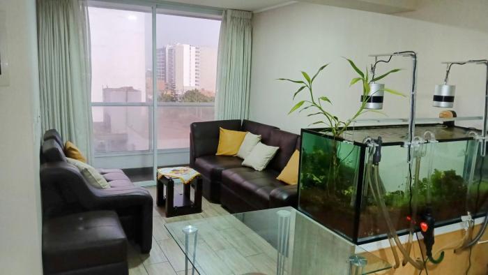 Furnished apartment, with ocean views