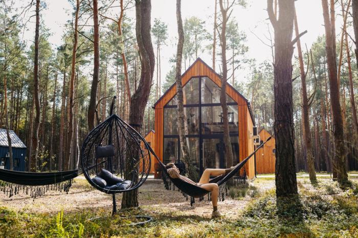 Wyjątkowy domek w kompleksie Patyki Las Możliwości