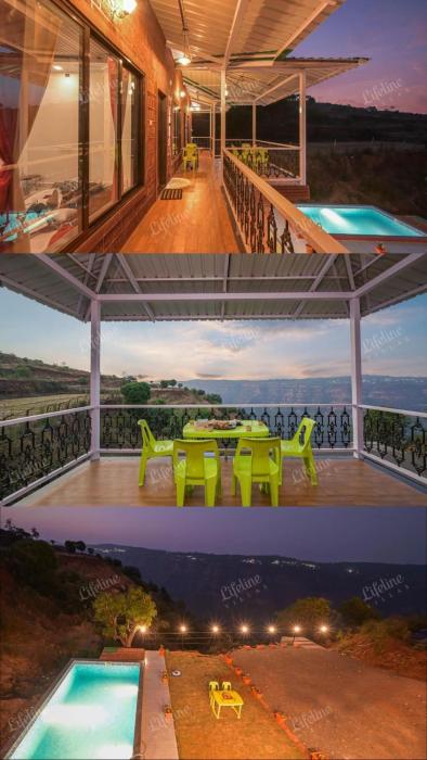 Lifeline Villas - Wonderment Luxurious Valley Touch 5Bhk Villa With Infinity Pool Close to Strawberry farms