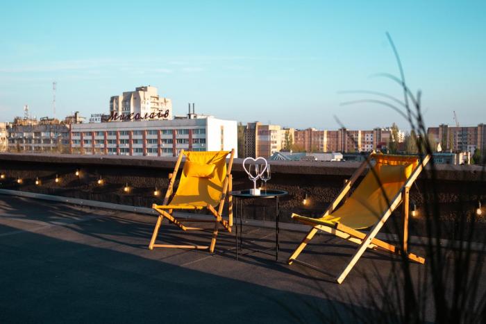 Лофт студия с панорамной террасой