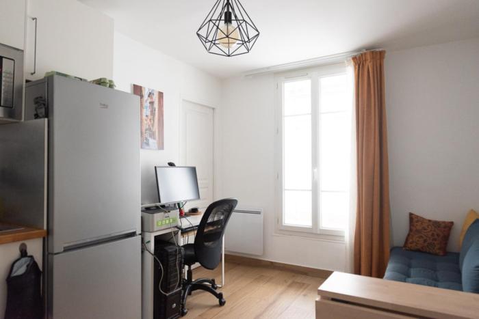 Apartment of 26 m2 near the park of Belleville
