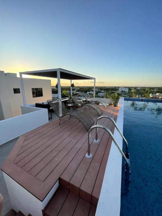 Depa 2BR con vista piscina y gym