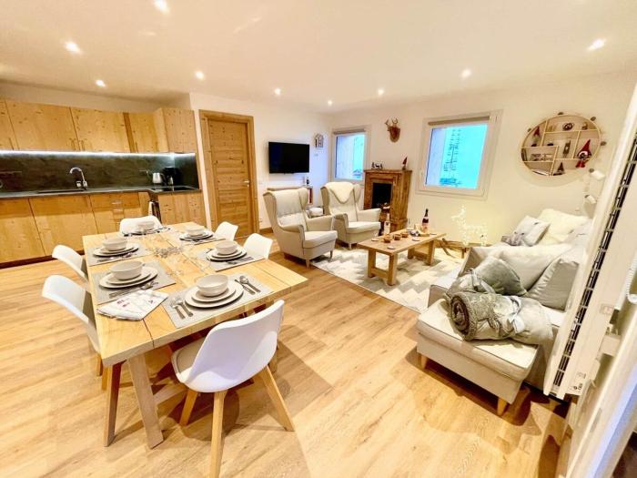 Le Janus - Les Tanières - pied des pistes, garage, terrasse avec sauna