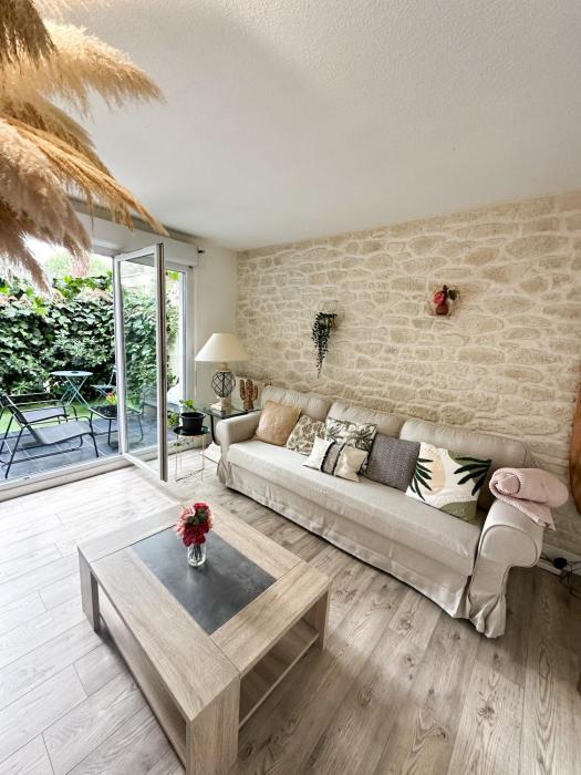 Havre de paix, jardin, place parking proche plage