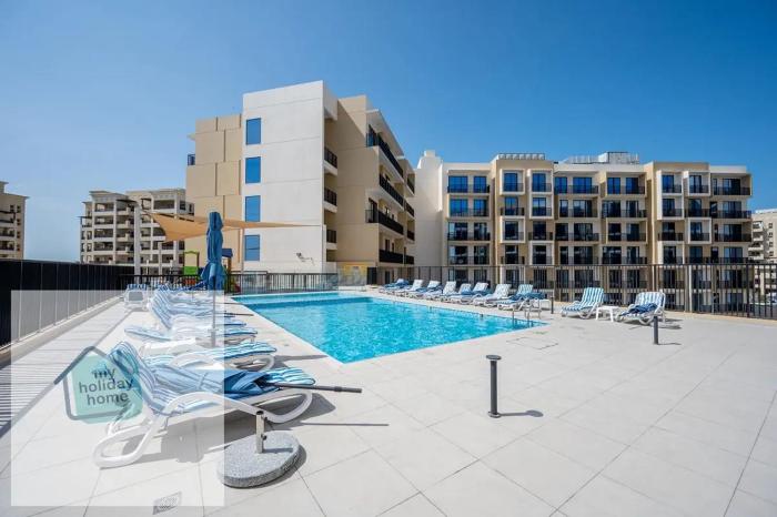 Private Beach 1BR-Yacht Club-WorkSpace-Pool-Gym