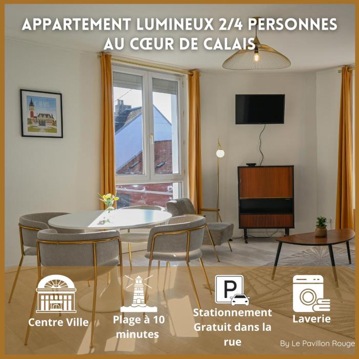 Calais Chic 2-4 personnes Centre Ville