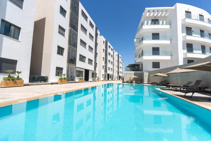 Appartement luxe 2 Piscines 300 m de la plage SONABA Founty Agadir