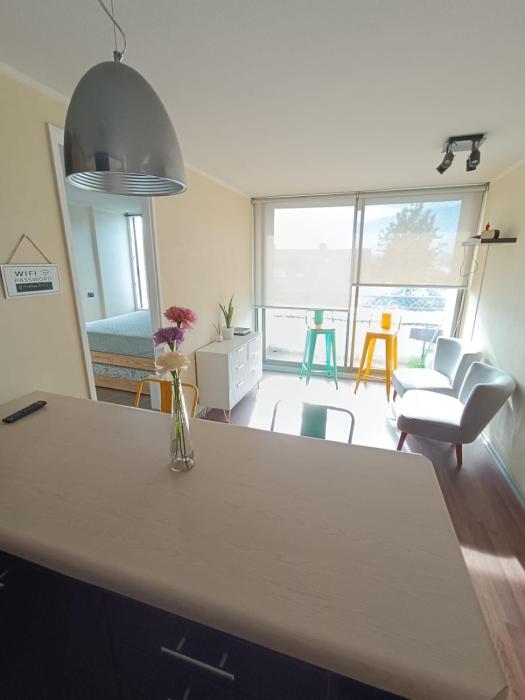 Vista cordillera al lado del metro