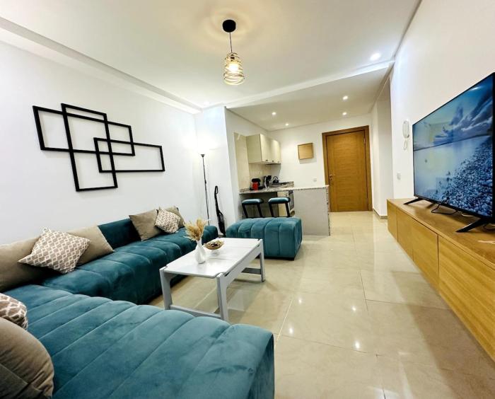 New apartment, swimming pool, beautiful view, 5 min to the beach by car