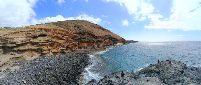 Yellow mountain in paradise