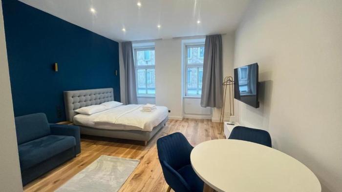 Apartment Hauptbahnhof Blue - Kingsize Bed