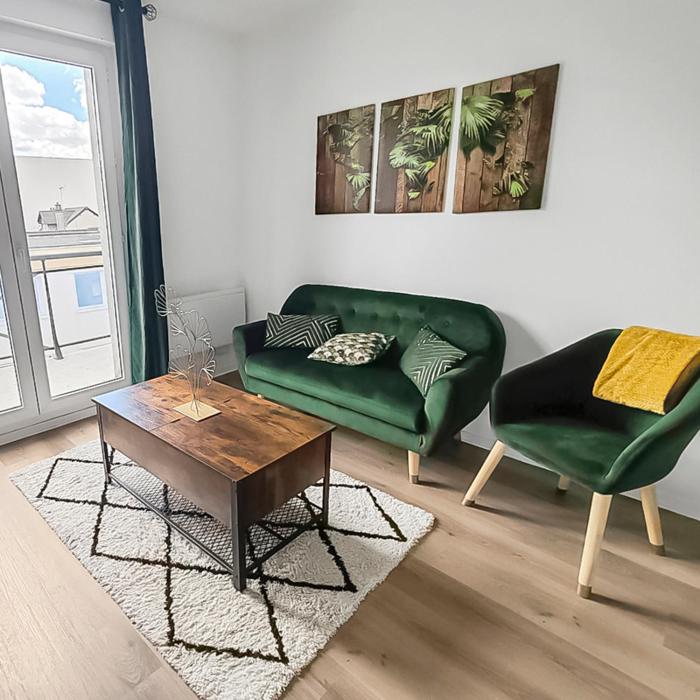 Charme, calme avec balcon idéalement situé à Chartres Parking gratuit