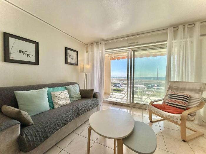 Appartement T2 traversant face à la mer avec terrasse et garage à Pornichet, proche Casino - FR-1-245-180