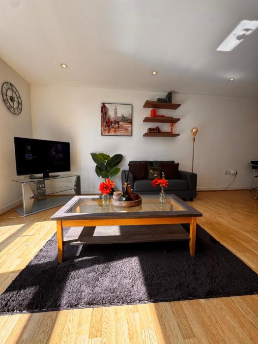 Bright city escape in Canary wharf