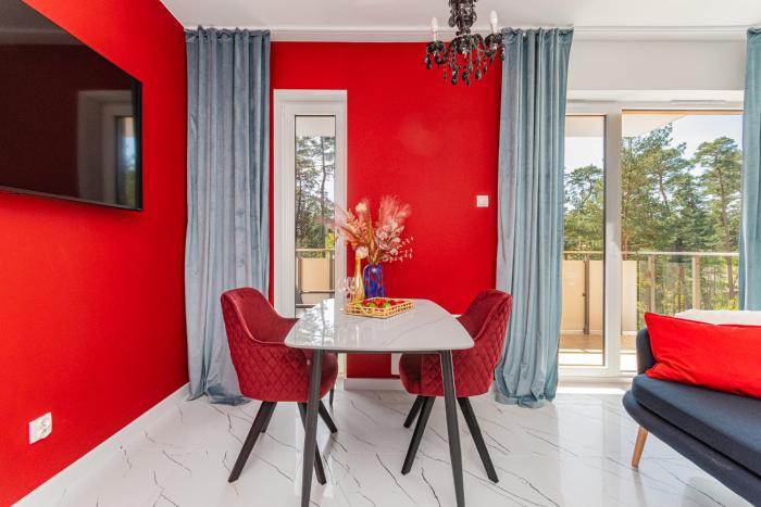 APARTAMENTY MIERZEJA - Apartament Zmysłów z wanną z hydromasażem, tylko dla Dorosłych, 500 m od plaży, Stegna Park II, bezpłatny meleks