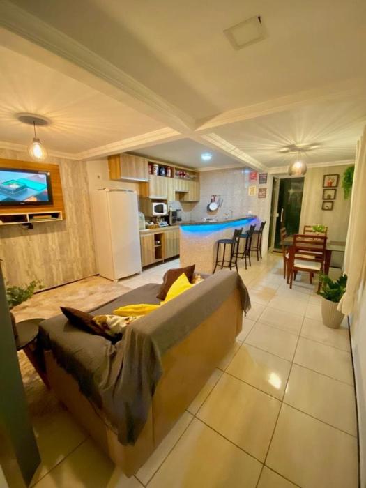 Apê aconchegante na praia