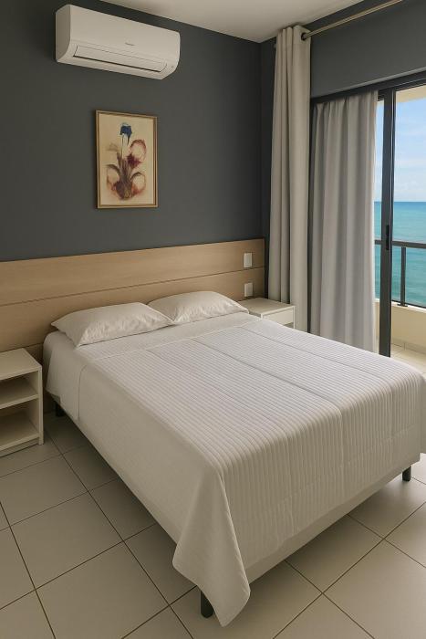 Flat Vista Mar com Piscina e Wi-Fi Rápido Rio Vermelho