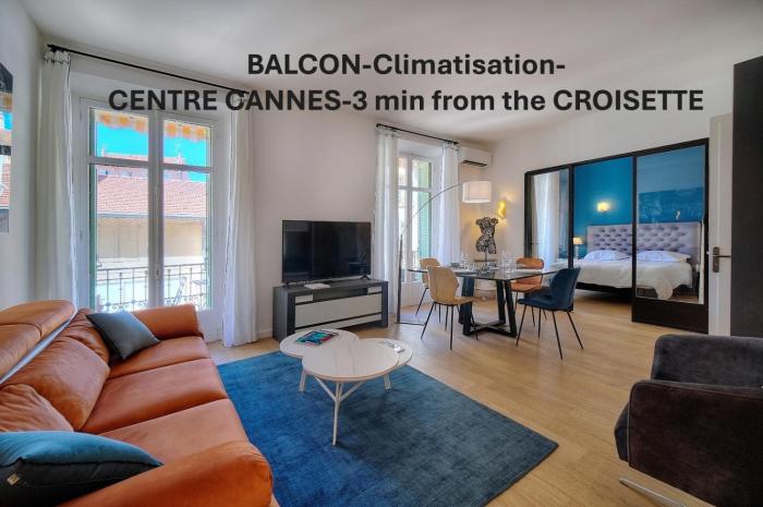 Superbe 2 chambres BALCON, COEUR DE CANNES- CENTRE VILLE A2B233