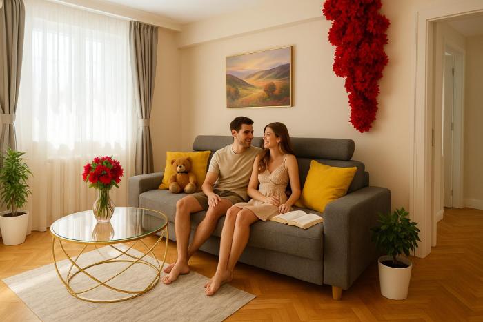 City View Apartment with Private Balcony