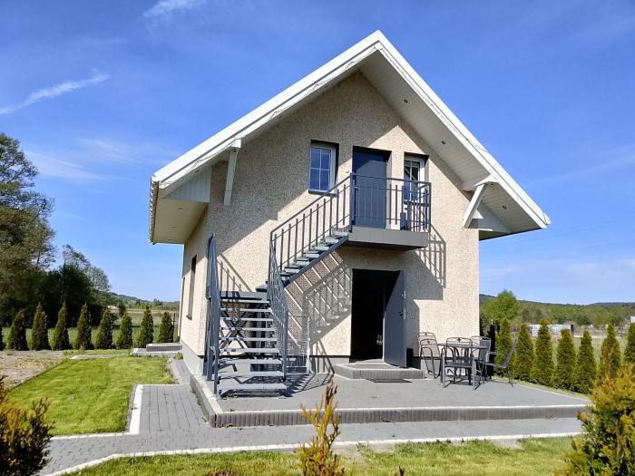 Domek całoroczny 8 os, pokoje nad stawem